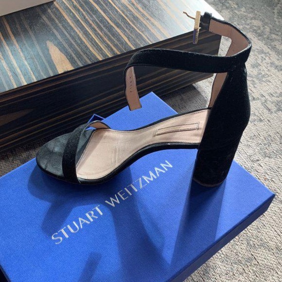 Stuart Weitzman Block Heel Sandal 9.5 - Picture 4 of 4
